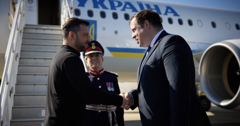 Зеленський прибув з візитом до Великої Британії