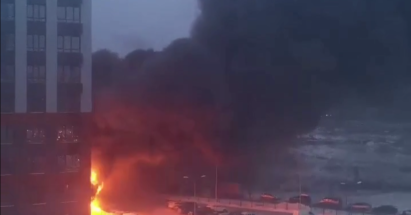 На росії продовжує палати: в Москві сьогодні горять ємності з дизпаливом та автомобілі&nbsp;