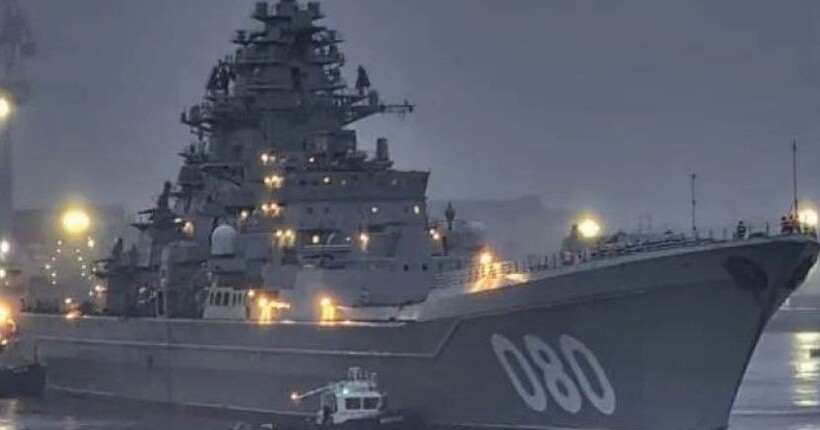 В росії після 25 років модернізації на випробування вийшов атомний крейсер “Адмірал Нахімов”