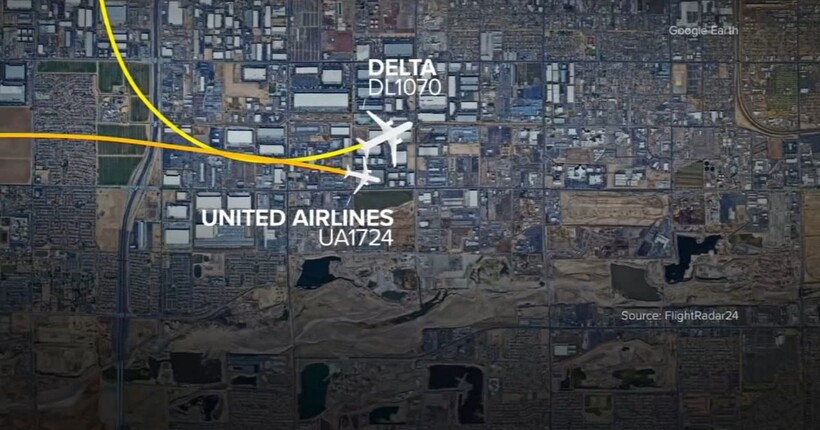 Два літаки з 400 пасажирами ледь розминулися у небі над Фініксом у США (відео)