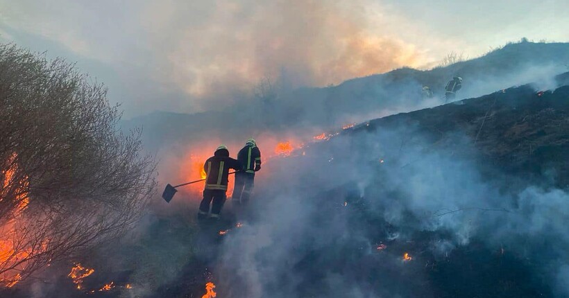 На Дніпропетровщині вогонь знищив понад 57 гектарів екосистем