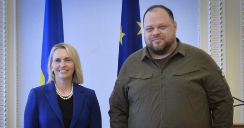 Стефанчук зустрівся з послом США Бріджит Брінк, яка завершує свою місію в Україні