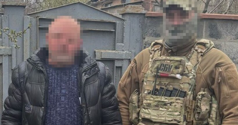 Коригував удари по українських військових на Донеччині: СБУ затримала інформатора ФСБ