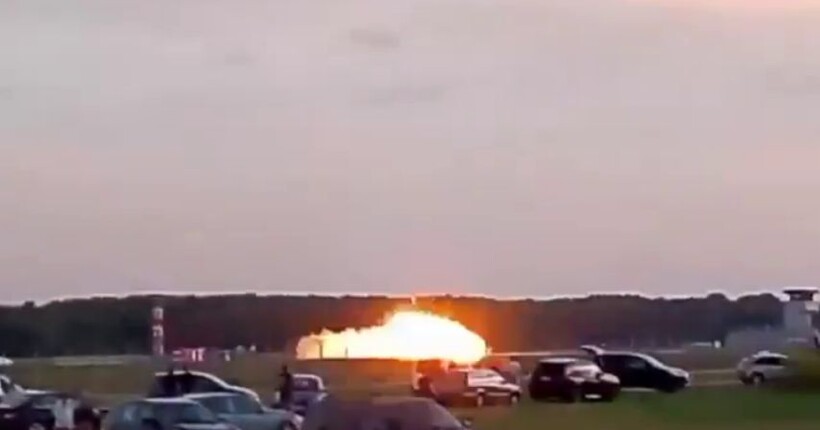  У Польщі розбився винищувач F-16 (відео)