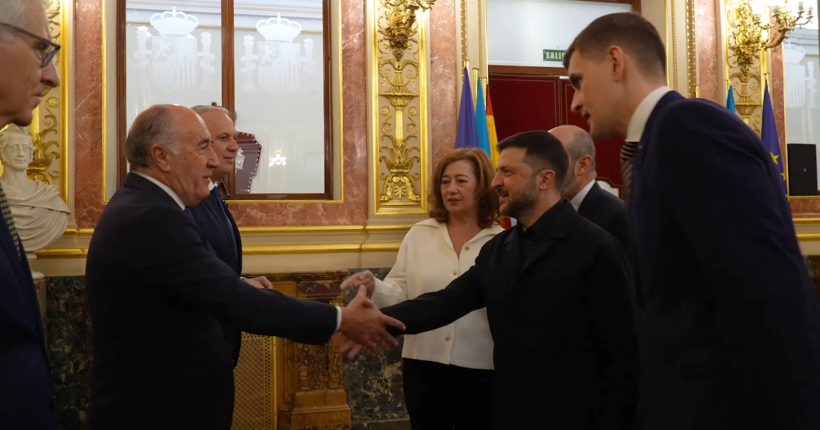 Зеленський зустрівся з керівництвом парламенту Іспанії та закликав посилити підтримку України