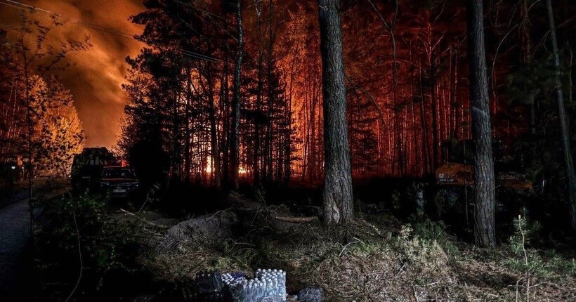 В Чорнобильській зоні пожежа охопила вже 1200 га
