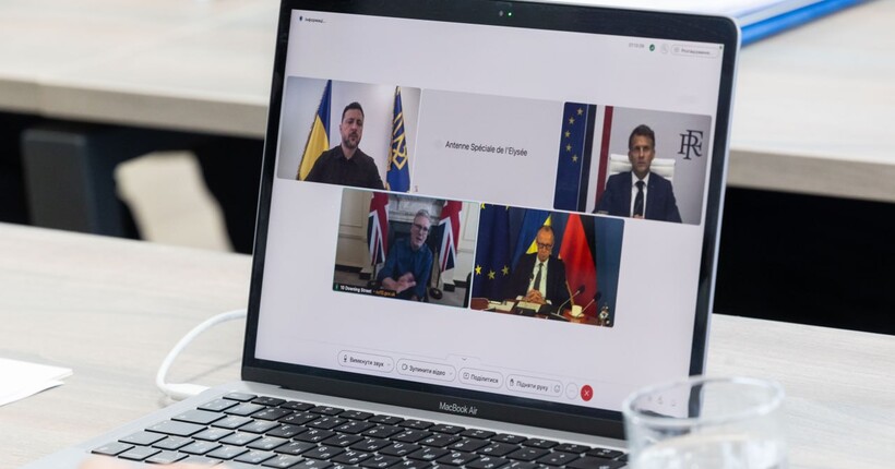 Зеленський провів переговори з Макроном, Стармером і Мерцом: про що говорили
