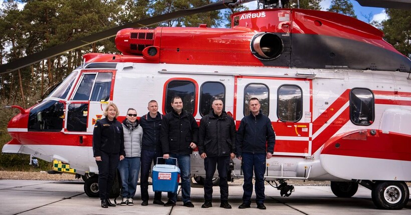 ДСНС вперше за час повномасштабного вторгнення підняла авіацію для трансплантації органу для порятунку немовляти