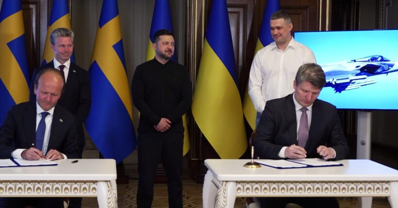 Україна та Швеція уклали угоду про закупівлю 16 винищувачів Gripen E - Зеленський