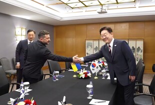 Зеленський провів першу зустріч з президентом Південної Кореї