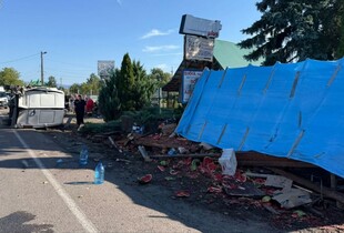 На Закарпатті сталася смертельна ДТП за участю автобуса та вантажівки (відео)