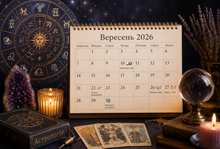Гороскоп на вересень 2026 для всіх знаків Зодіаку: кому чекати змін у коханні, роботі і фінансах