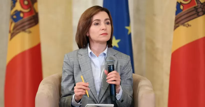 Санду розповіла про план росії щодо перевороту в Молдові, який розкрила Україна