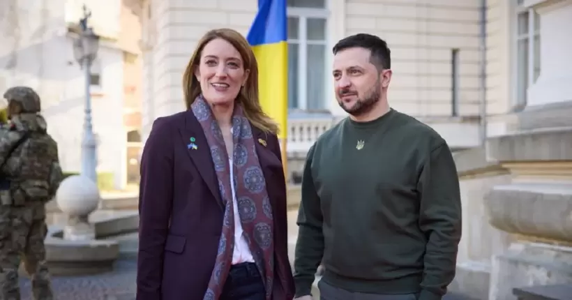 Зеленський зустрівся з президентом Європарламенту у Львові. Відео
