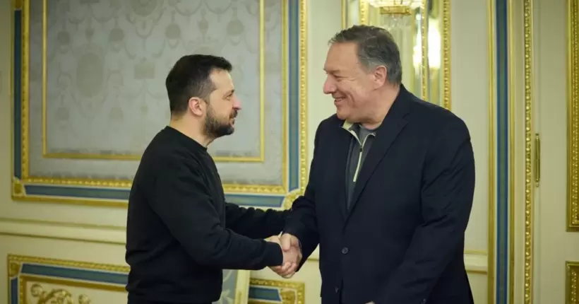 Зеленський зустрівся з делегацією США на чолі з екс-держсекретарем Майком Помпео