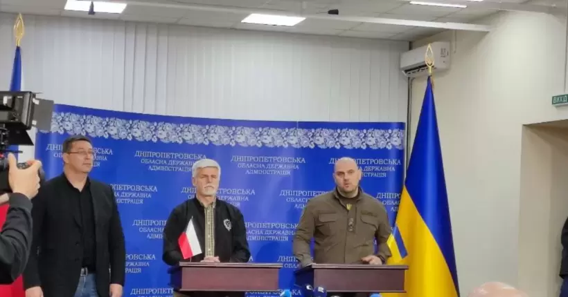 Чехія надасть мільйон євро на відновлення Дніпропетровщини, - Петр Павел