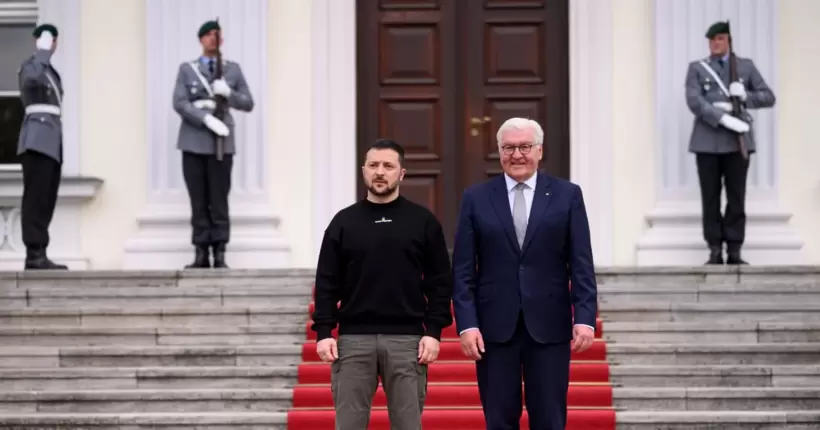 Зеленський зустрівся у Берліні з президентом Німеччини Штайнмаєром