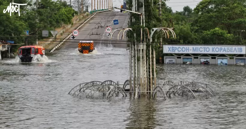 У Херсоні зменшився рівень затоплення - за ніч вода впала на 20 см