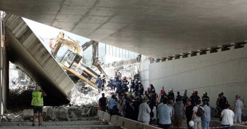 В одному з грецьких міст обвалився міст: є жертви та постраждалі. ФОТО. ВІДЕО