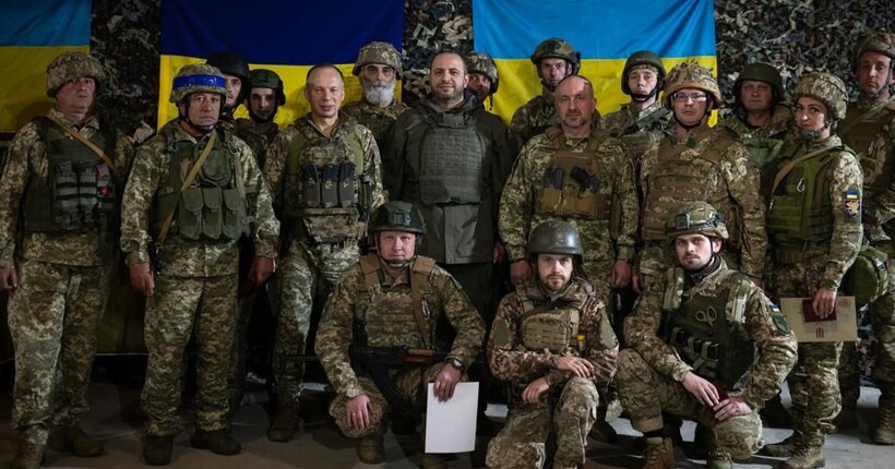 Умєров вперше після призначення побував на Бахмутському напрямку