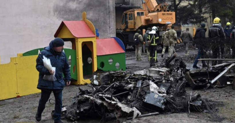 Річниця загибелі керівництва МВС у Броварах: Залужний вшанував пам'ять Монастирського та Єніна