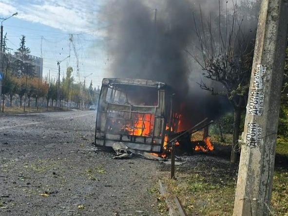 Краматорськ - наслідки обстрілу 8 жовтня. Фото: Донецька ОВА