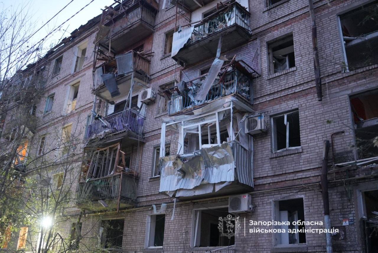 Запоріжжя - наслідки обстрілів 9 жовтня