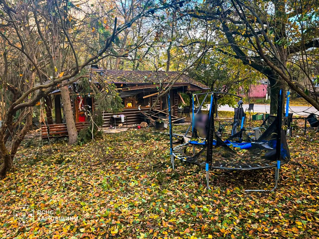 Нова Водолага - наслідки удару по парку 19 жовтня 2026 року