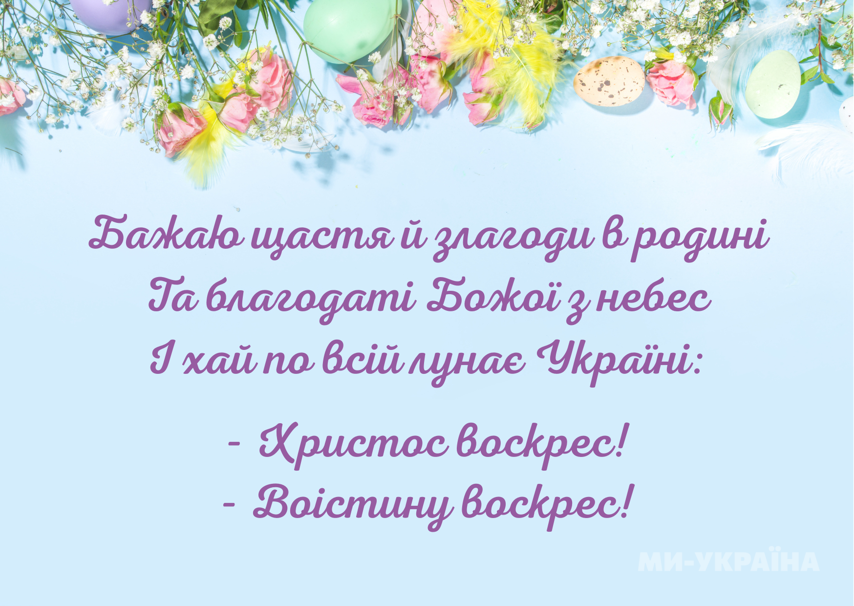 картинка з Пасхою українською