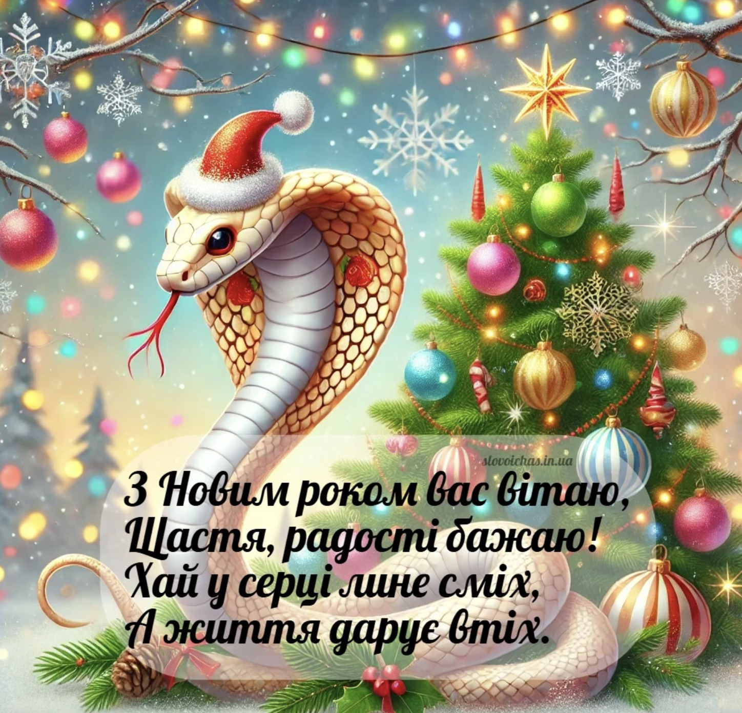 Привітальна картинка з Новим роком