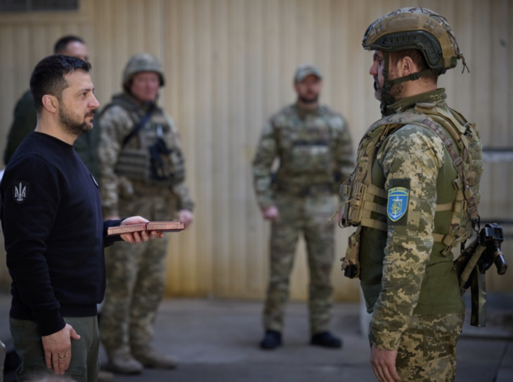 Володимир Зеленський у Авдіїці